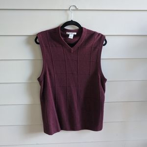 Sweater vest maroon dark academia